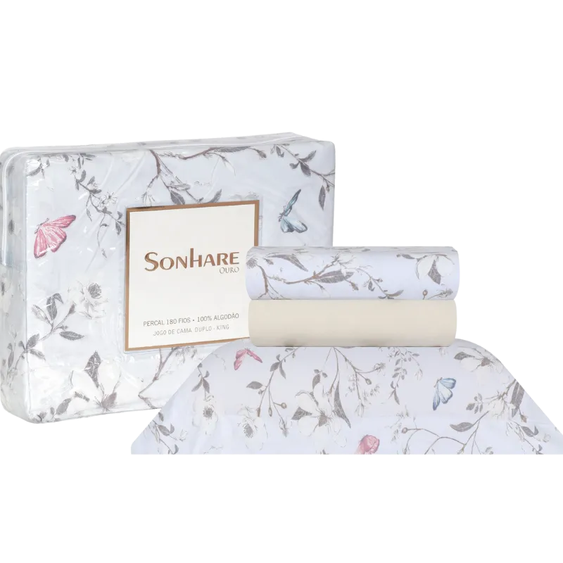 Jogo Cama Sonhare Casal Alice 4 Peças