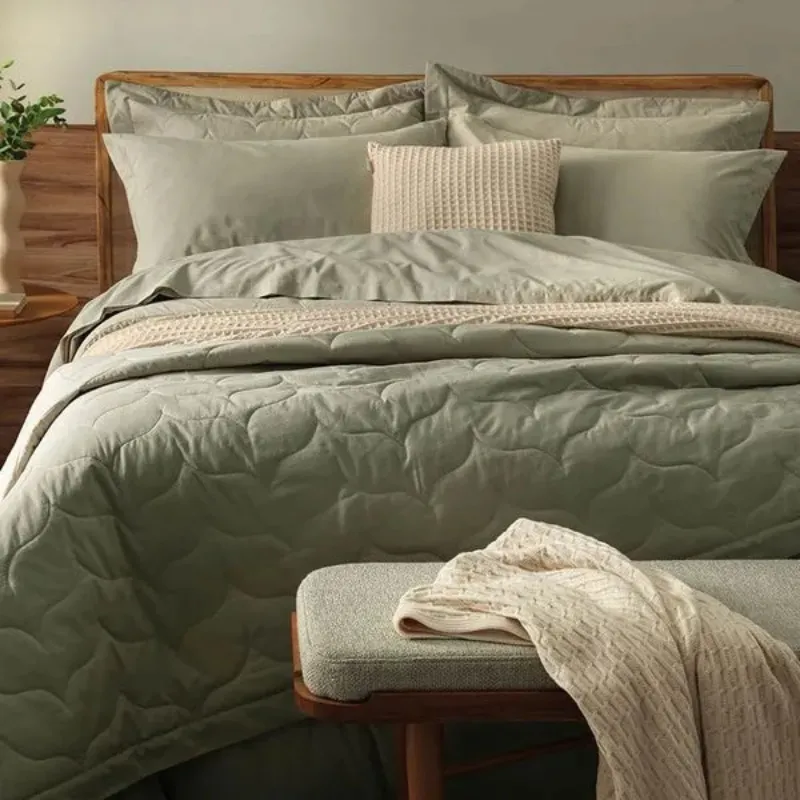 Jogo Cama Karsten Tom Casal Salvia 4 Peças